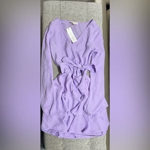 Light velvet purple dress